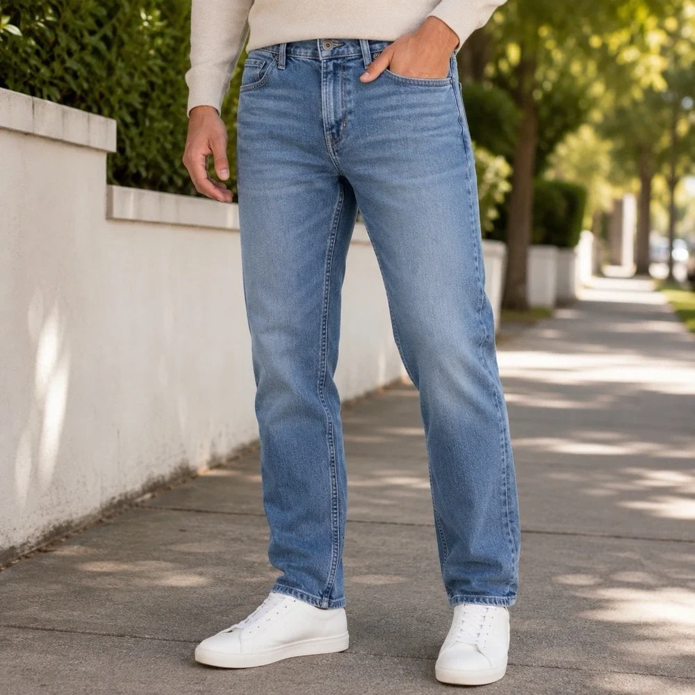 Banana Republic Slim Light Blue Jeans Capsule‎ Comfort Preppy Chic Minimalist 32